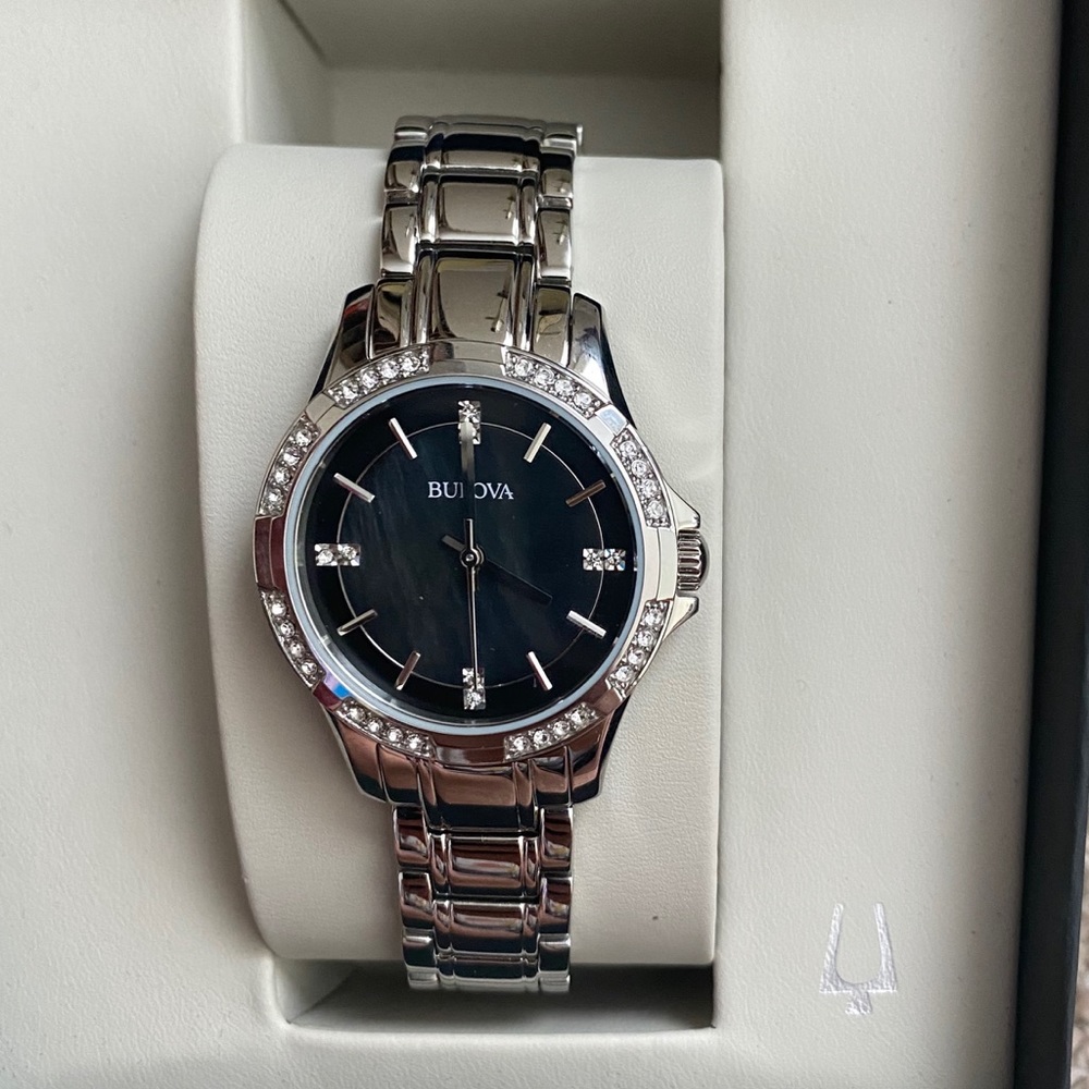 Bulova women’s Swarovski Mother of Pearl watch